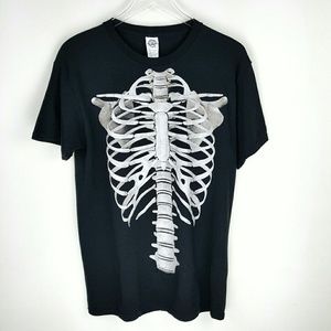 Skeleton Ribcage T-shirt Black sz. M